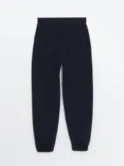 LACİVERT PENYE LASTİKLİ PAÇA PANTOLON