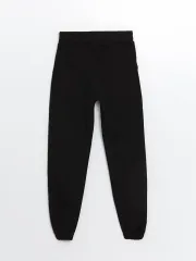 SİYAH PENYE LASTİKLİ PAÇA PANTOLON