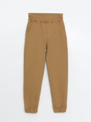 BEJ PENYE PAÇA LASTİKLİ PANTOLON