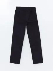 KETEN LACİVERT DÜZ PAÇA PANTOLON