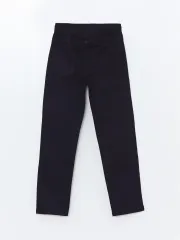 KETEN LACİVERT DÜZ PAÇA PANTOLON